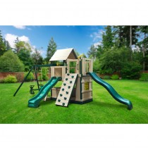 KidWise Congo Safari Lookout and Climber Swing Set